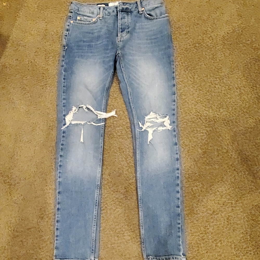 Top Man distressed jeans
